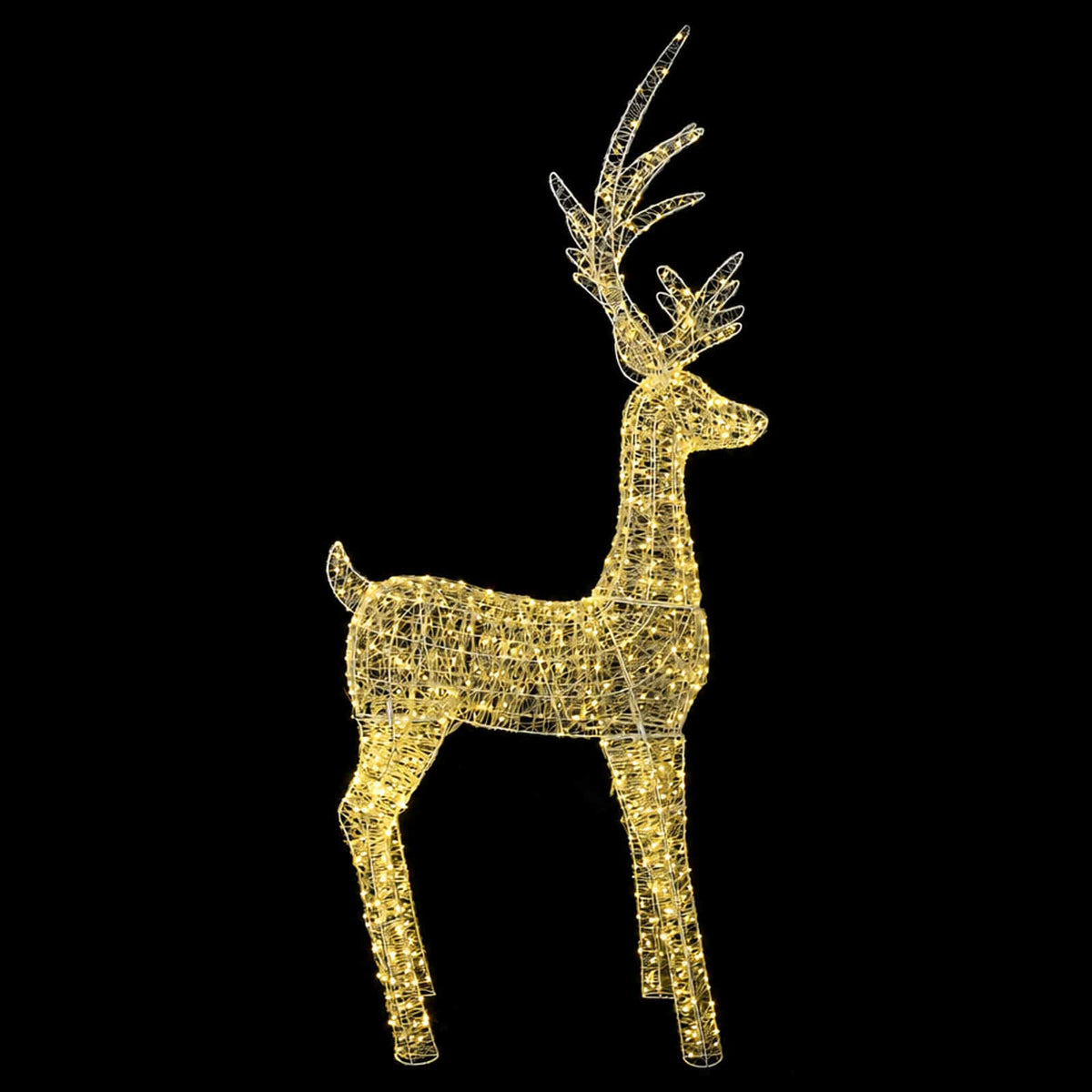 Led-kerstverlichting rendier 1000 LED's Warmwit
