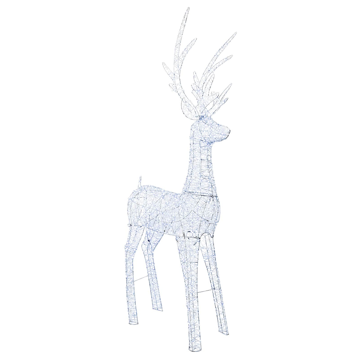Led-kerstverlichting rendier 1000 LED's Wit 122 x 56 x 270 cm