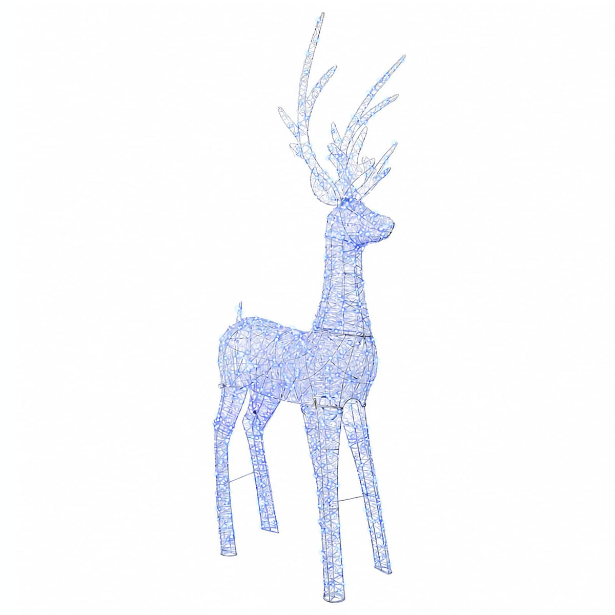 Led-kerstverlichting rendier 1000 LED's Blauw 122 x 56 x 270 cm