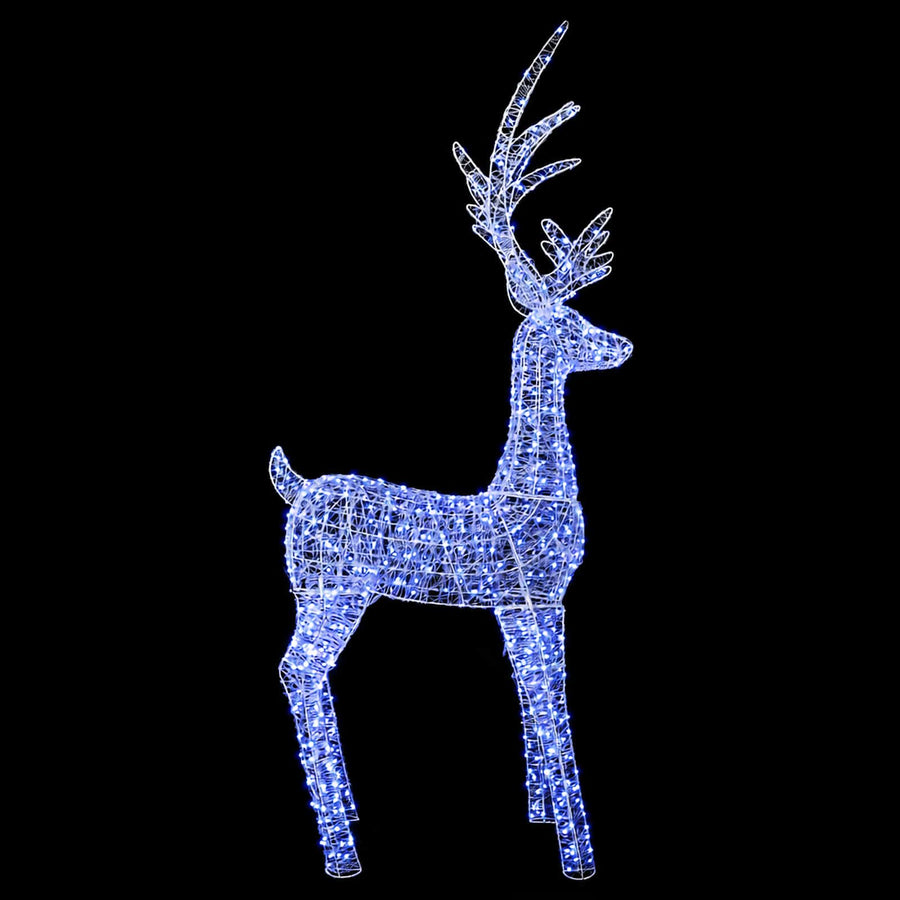 Led-kerstverlichting rendier 1000 LED's Blauw 122 x 56 x 270 cm