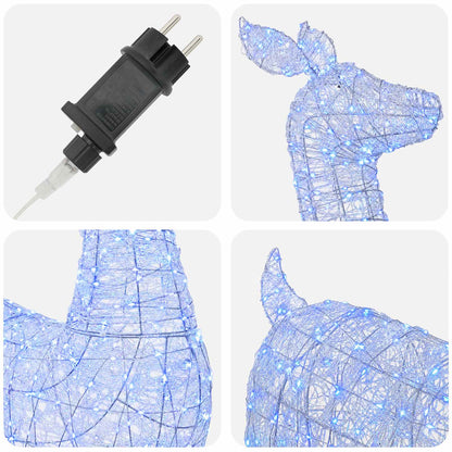 Led-kerstverlichting rendier LOVIISA 900 LED's Blauw