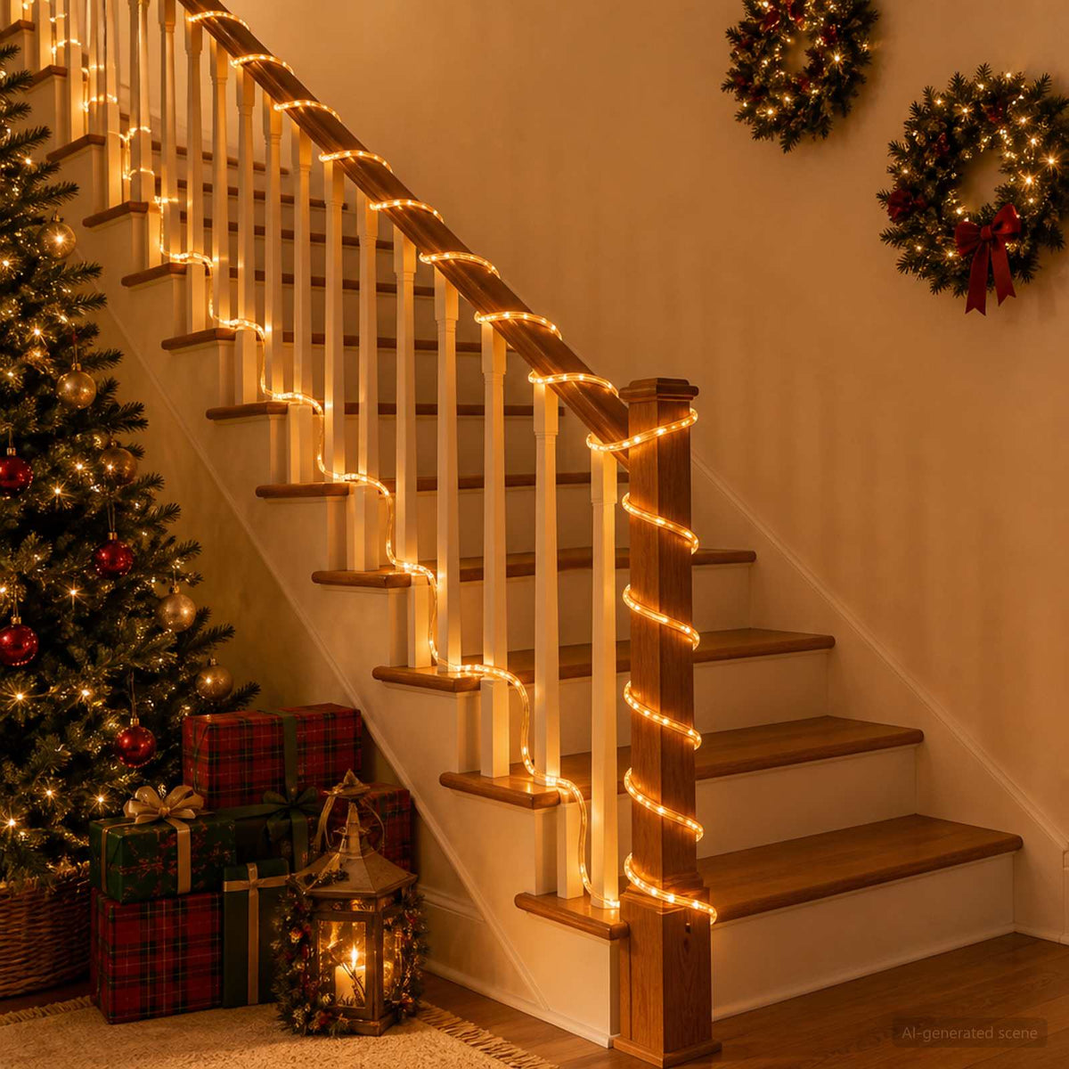Led-kerstlichtslang 2400 LED's Geel 100 m