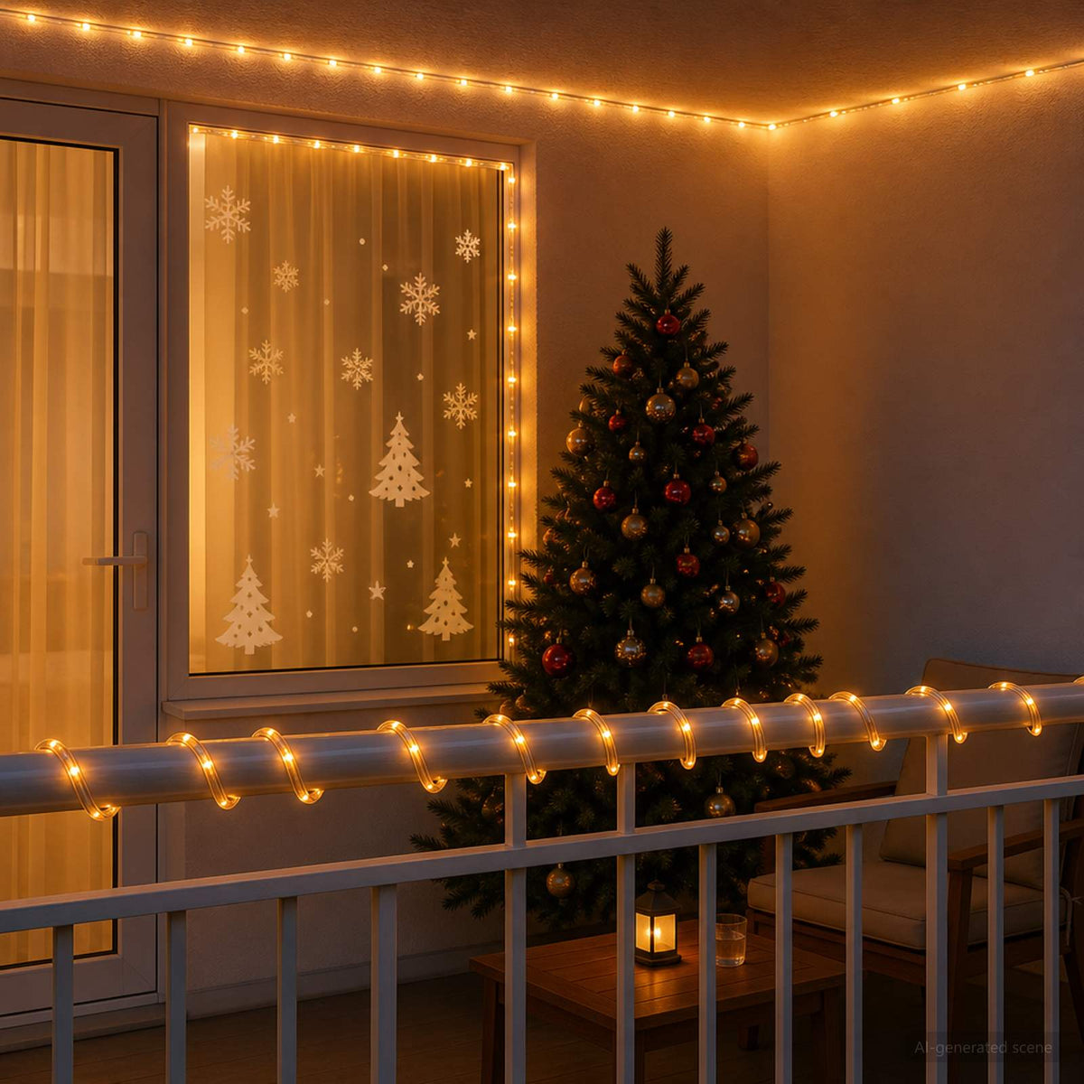 Led-kerstlichtslang 120 LED's Geel 5 m