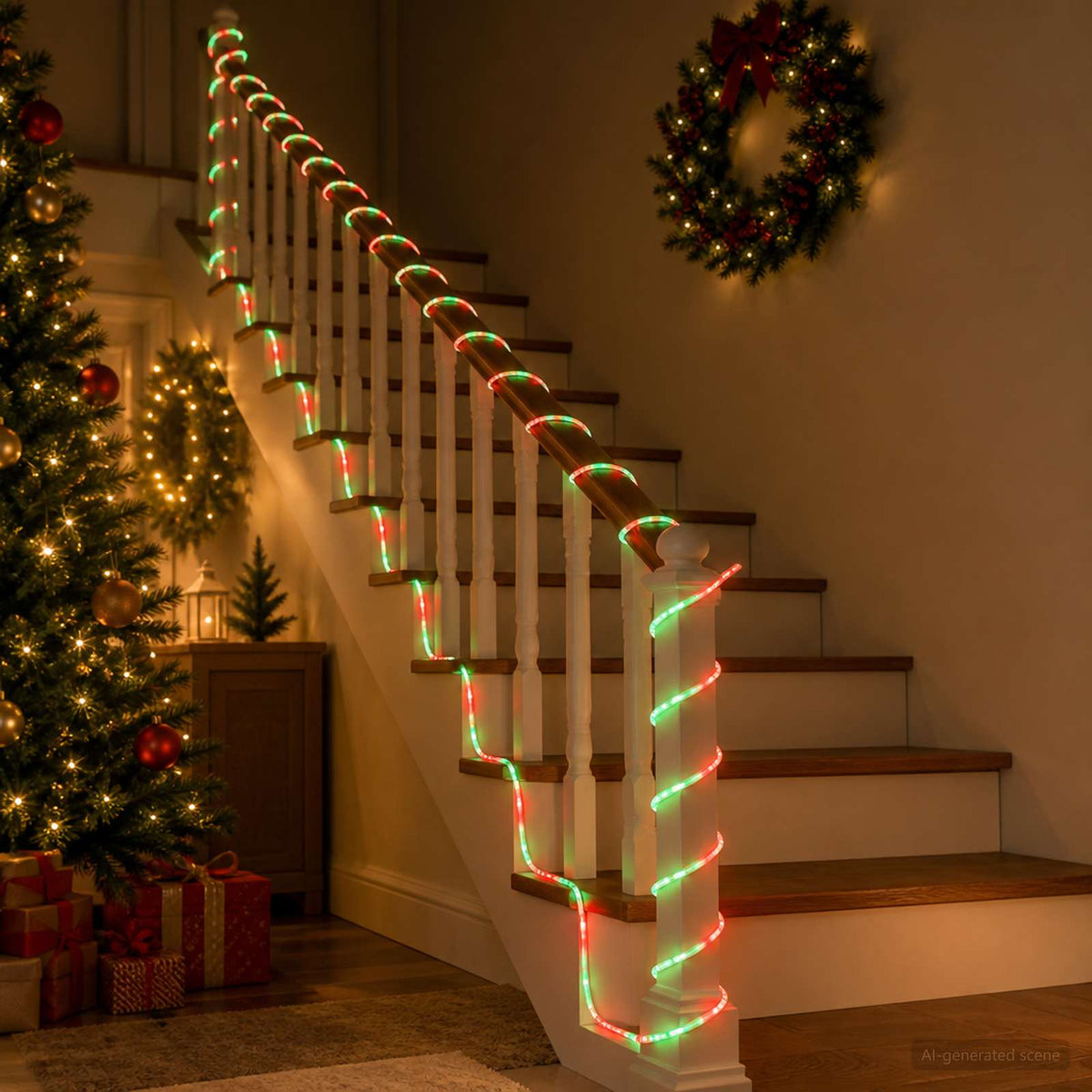 Led-kerstlichtslang 240 LED's Rood 10 m