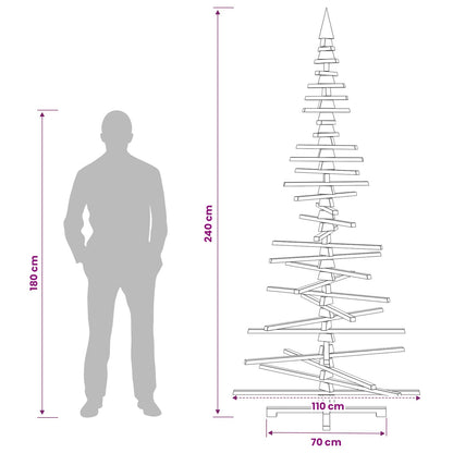 Houten kerstboom KOTKA 240 cm Massief grenenhout