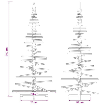 Houten kerstboom KOTKA 240 cm Massief grenenhout
