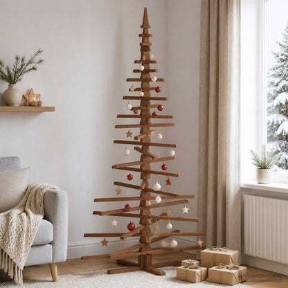 Houten kerstboom KOTKA 210 cm Massief grenenhout