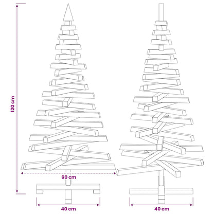 Houten kerstboom KOTKA 120 cm Massief grenenhout