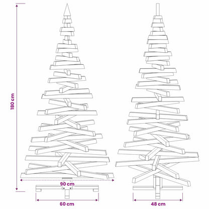 Houten kerstboom KOTKA 180 cm Massief grenenhout
