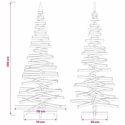 Houten kerstboom KOTKA 240 cm Massief grenenhout