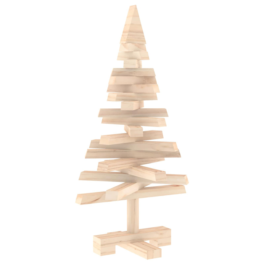 Houten kerstboom KOTKA 60 cm Massief grenenhout Natuurlijk