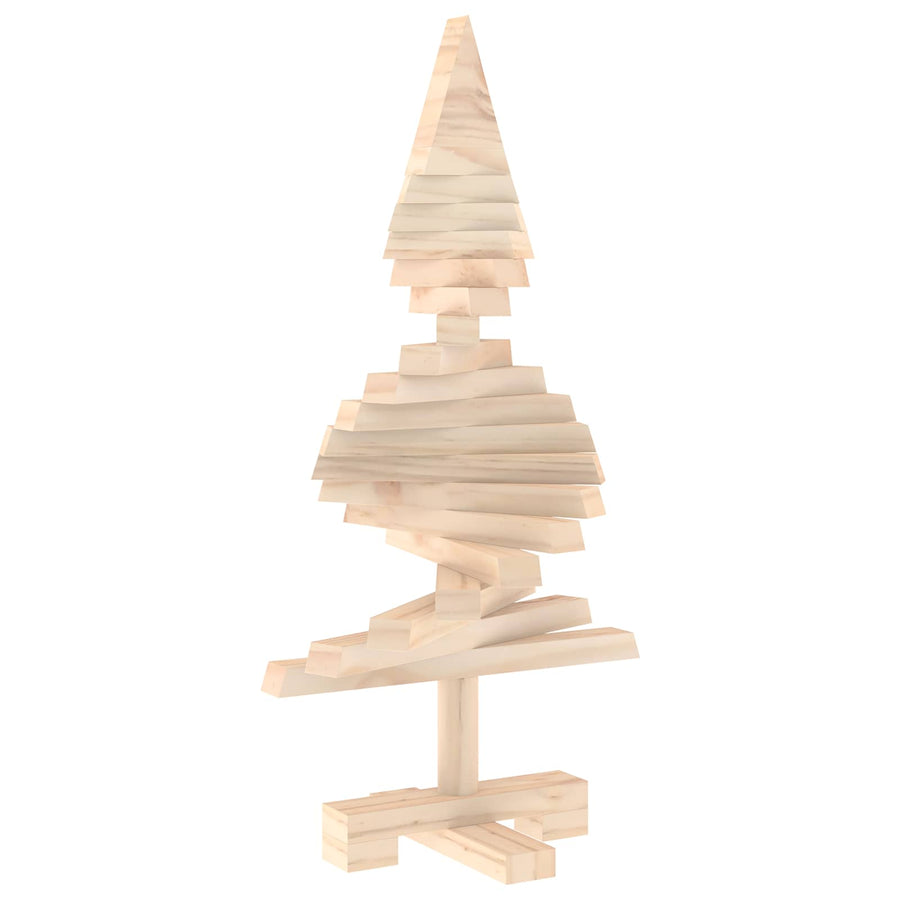 Houten kerstboom KOTKA 60 cm Massief grenenhout Natuurlijk