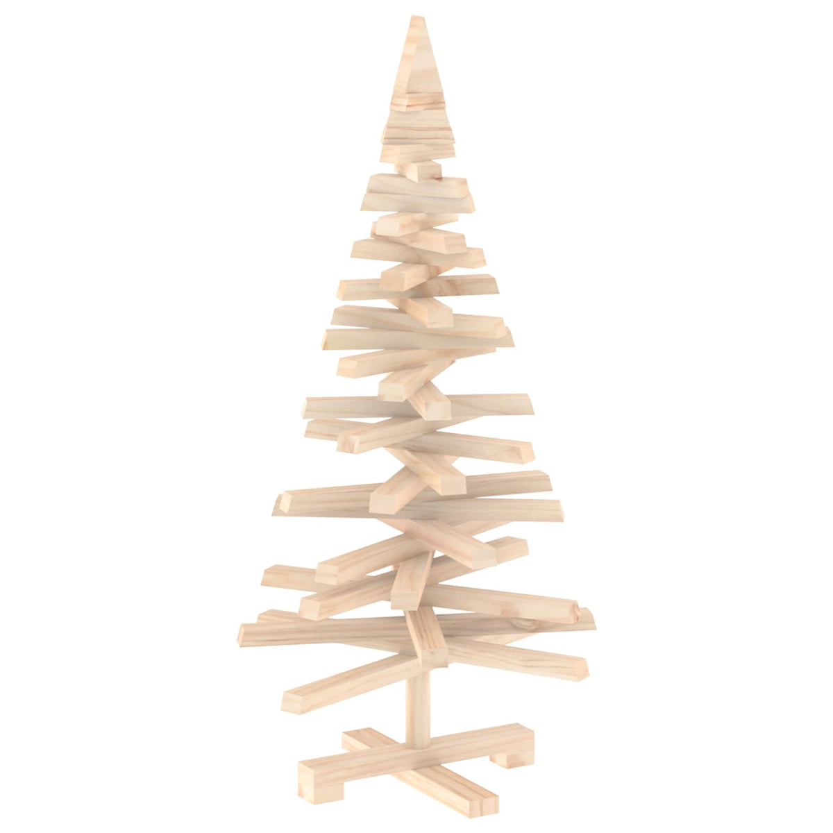 Houten kerstboom KOTKA 90 cm Massief grenenhout Natuurlijk