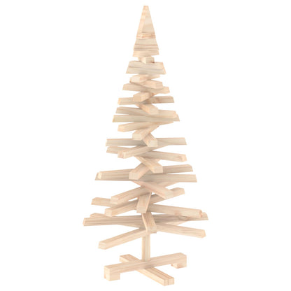 Houten kerstboom KOTKA 90 cm Massief grenenhout Natuurlijk