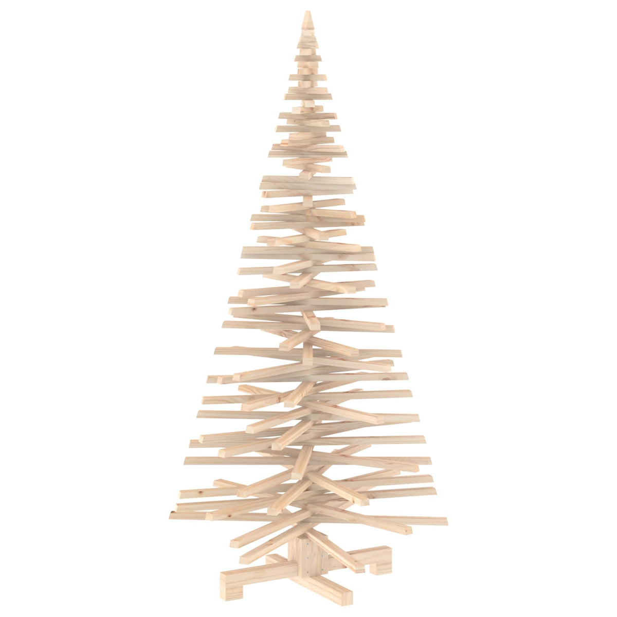 Houten kerstboom KOTKA 180 cm Massief grenenhout Natuurlijk