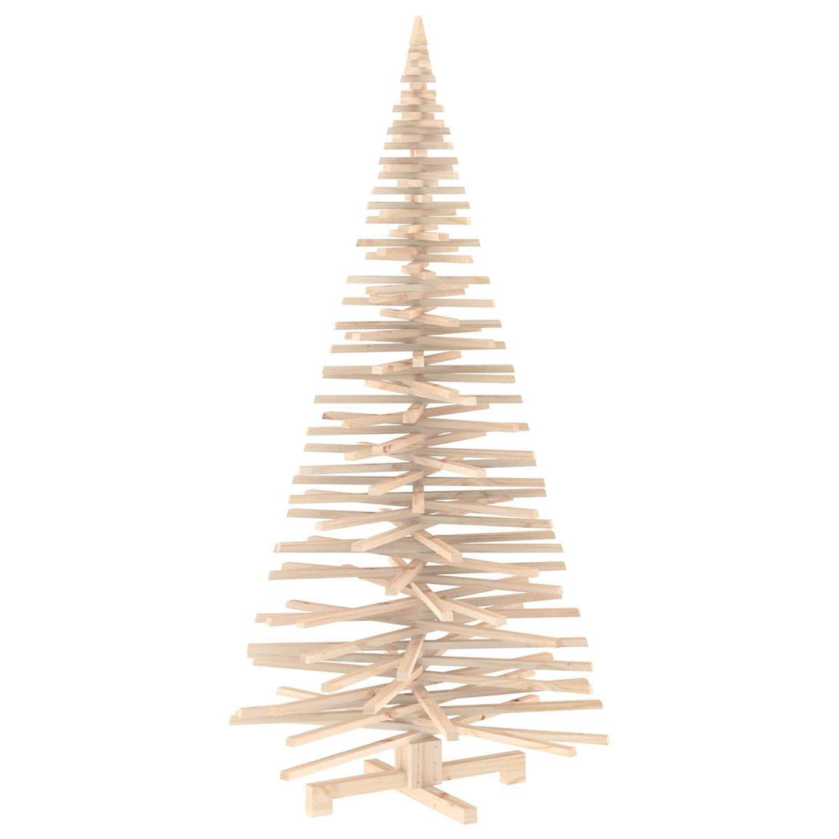Houten kerstboom KOTKA 210 cm Massief grenenhout Natuurlijk
