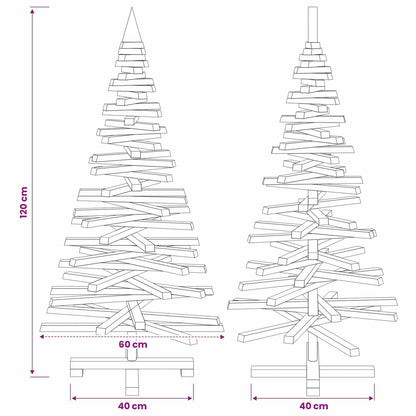 Houten kerstboom KOTKA 120 cm Massief grenenhout