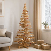 Houten kerstboom 180 cm massief grenenhout