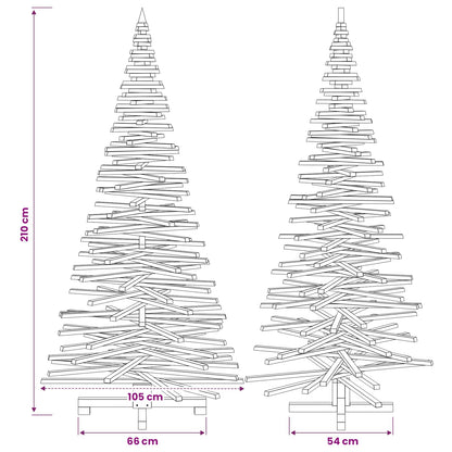 Houten kerstboom KOTKA 210 cm Massief grenenhout