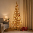 Houten kerstboom 240 cm massief grenenhout