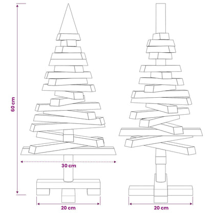 Houten kerstboom KOTKA 60 cm Massief grenenhout