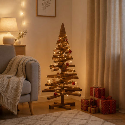 Houten kerstboom KOTKA 90 cm Massief grenenhout