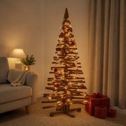 Houten kerstboom 150 cm massief grenenhout