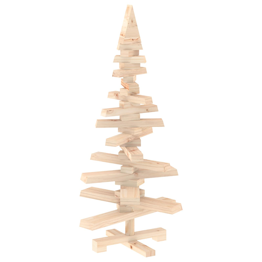Houten kerstboom KOTKA 90 cm Massief grenenhout Natuurlijk