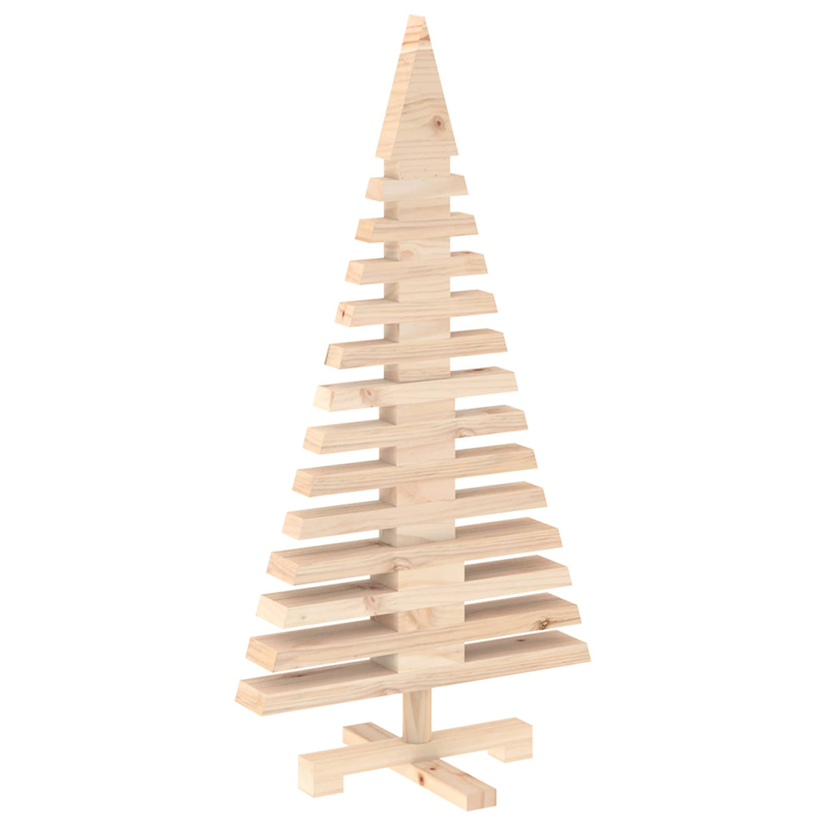 Houten kerstboom KOTKA 90 cm Massief grenenhout Natuurlijk