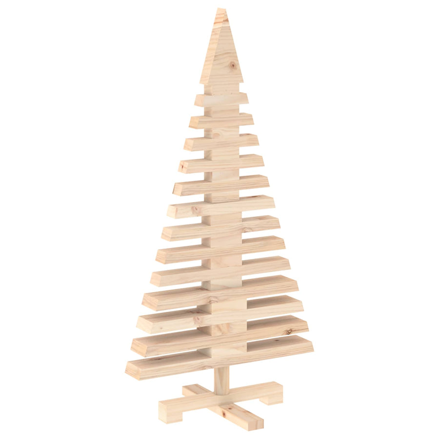 Houten kerstboom KOTKA 90 cm Massief grenenhout Natuurlijk