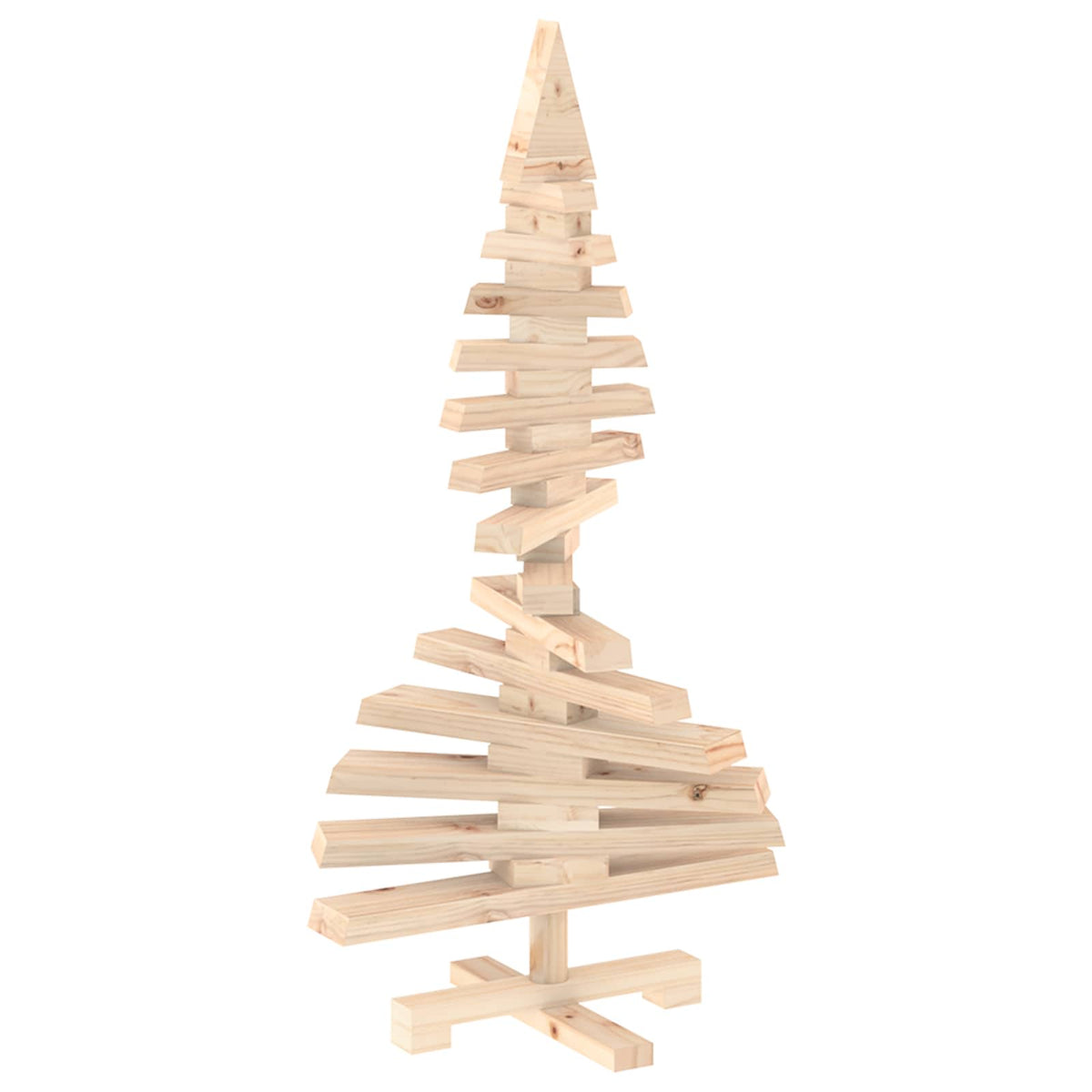 Houten kerstboom KOTKA 90 cm Massief grenenhout Natuurlijk
