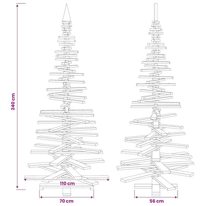 Houten kerstboom KOTKA 240 cm Massief grenenhout