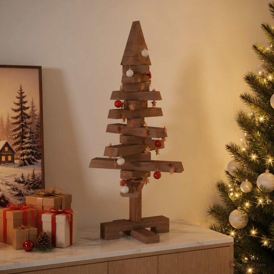Houten kerstboom KOTKA 60 cm Massief grenenhout