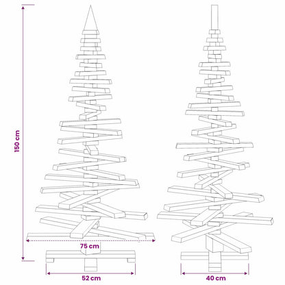 Houten kerstboom KOTKA 150 cm Massief grenenhout