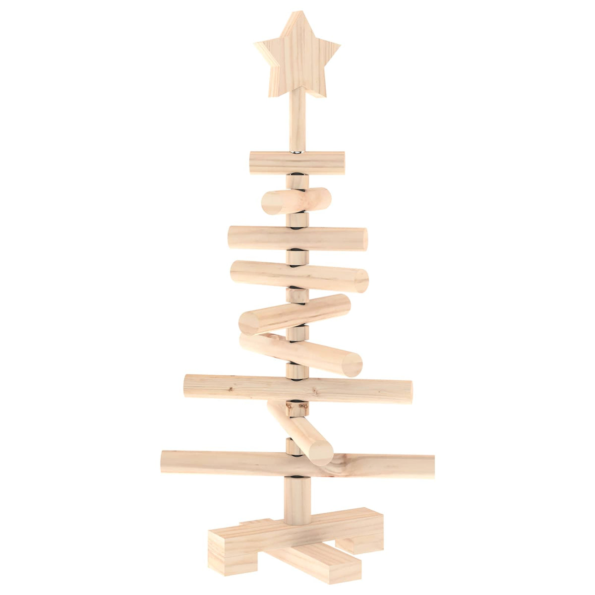 Houten kerstboom KOTKA 60 cm Massief grenenhout Natuurlijk