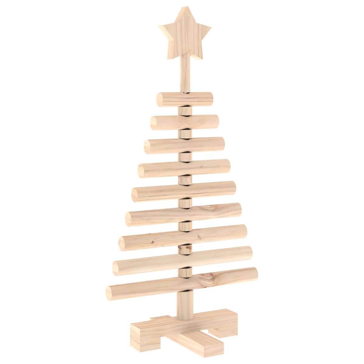 Houten kerstboom KOTKA 60 cm Massief grenenhout Natuurlijk