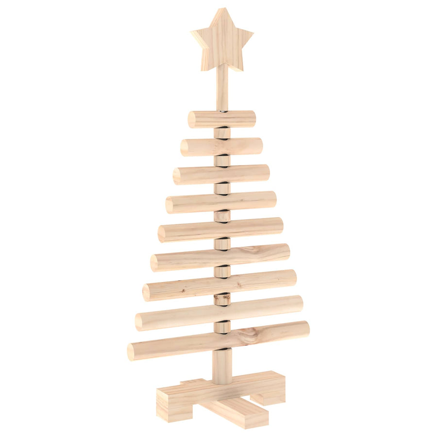 Houten kerstboom KOTKA 60 cm Massief grenenhout Natuurlijk