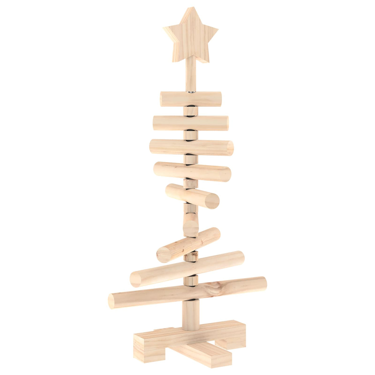 Houten kerstboom KOTKA 60 cm Massief grenenhout Natuurlijk