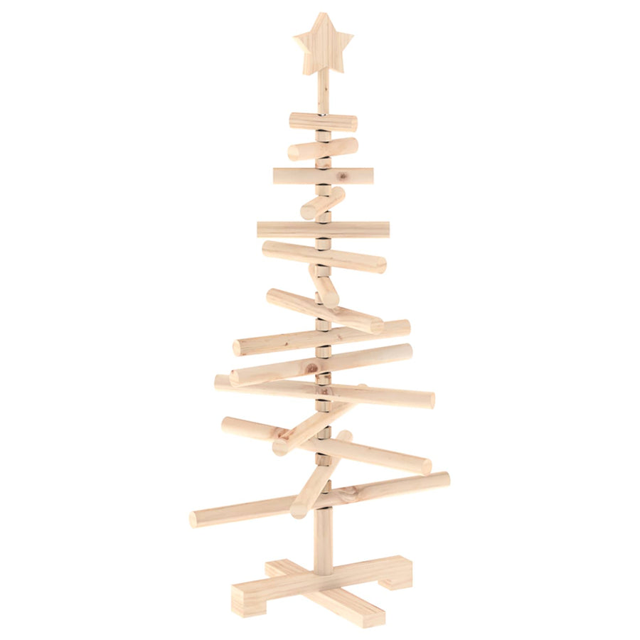 Houten kerstboom KOTKA 90 cm Massief grenenhout Natuurlijk
