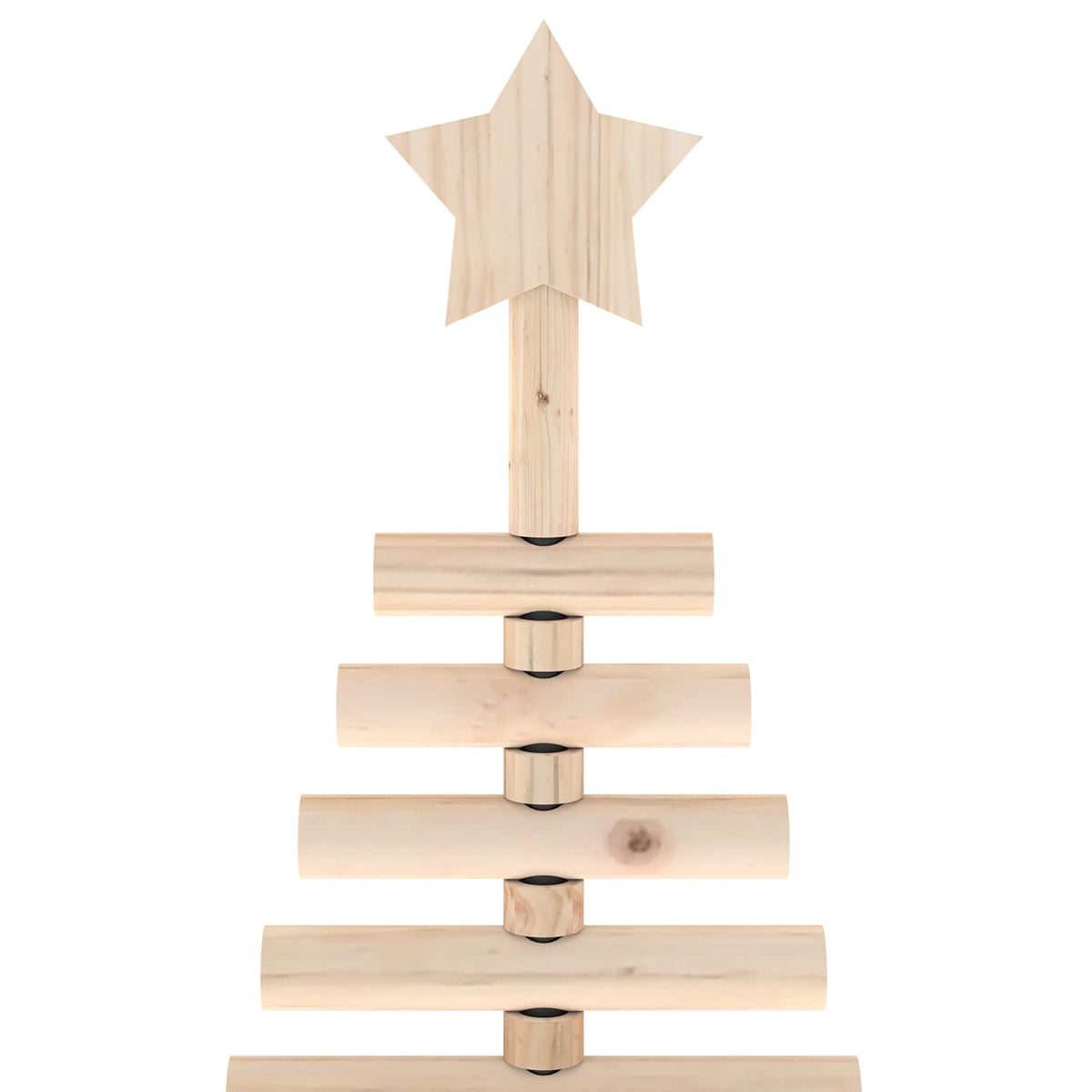 Houten kerstboom KOTKA 120 cm Massief grenenhout Natuurlijk