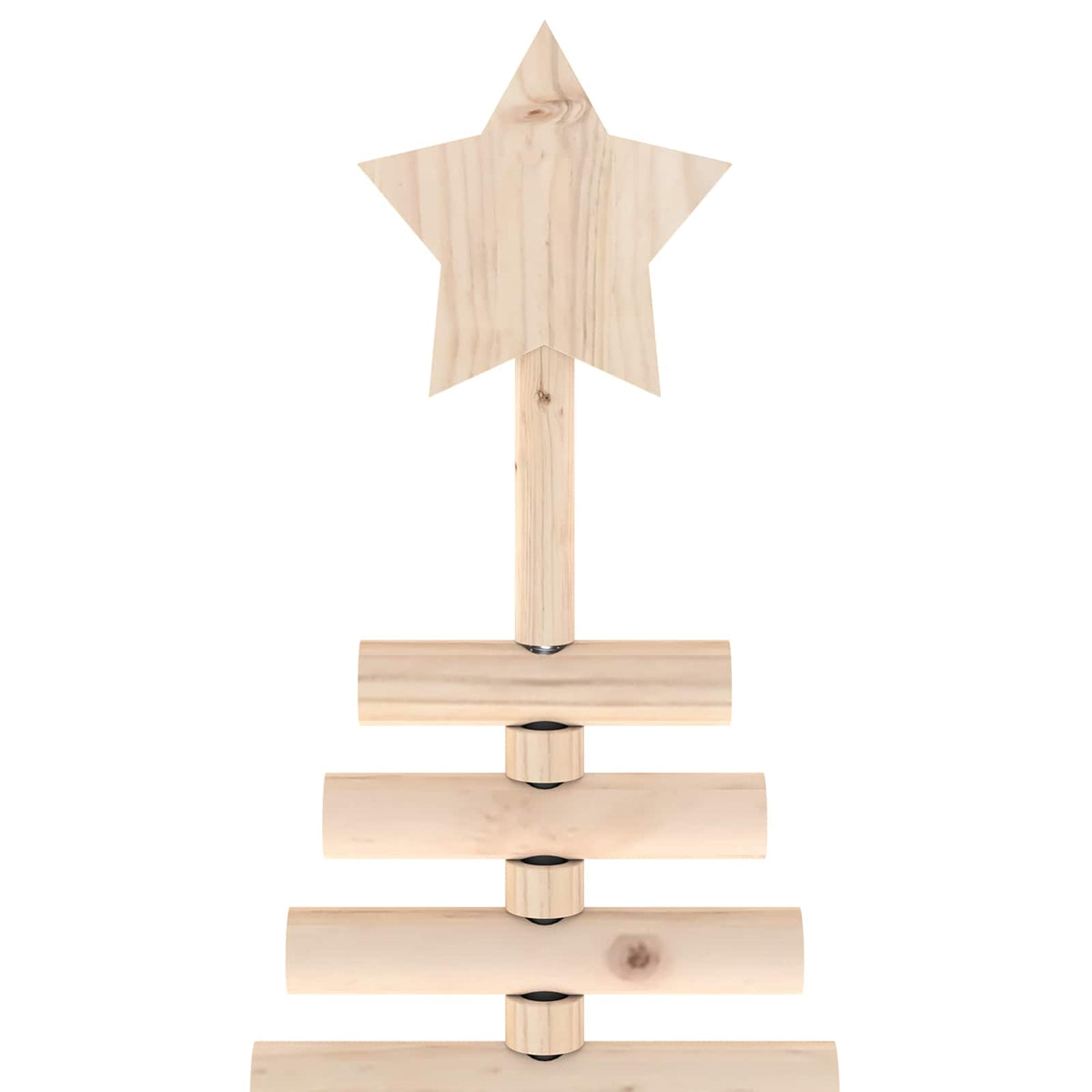 Houten kerstboom KOTKA 180 cm Massief grenenhout Natuurlijk