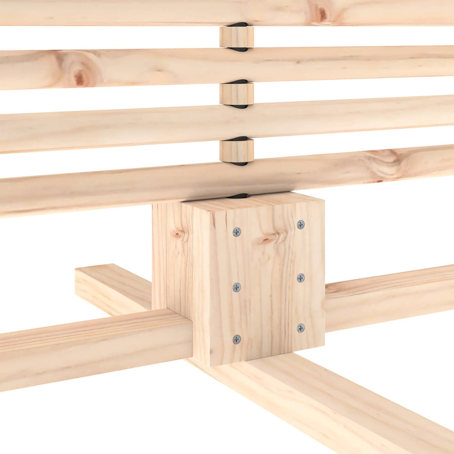 Houten kerstboom KOTKA 210 cm Massief grenenhout Natuurlijk