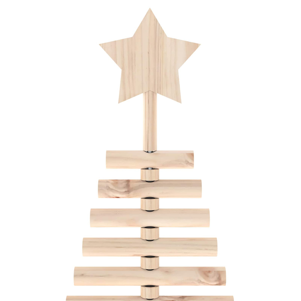 Houten kerstboom KOTKA 210 cm Massief grenenhout Natuurlijk