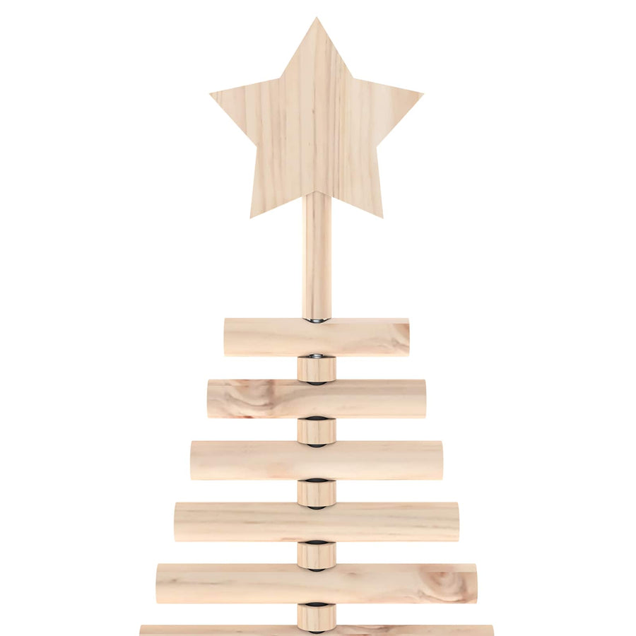 Houten kerstboom KOTKA 210 cm Massief grenenhout Natuurlijk