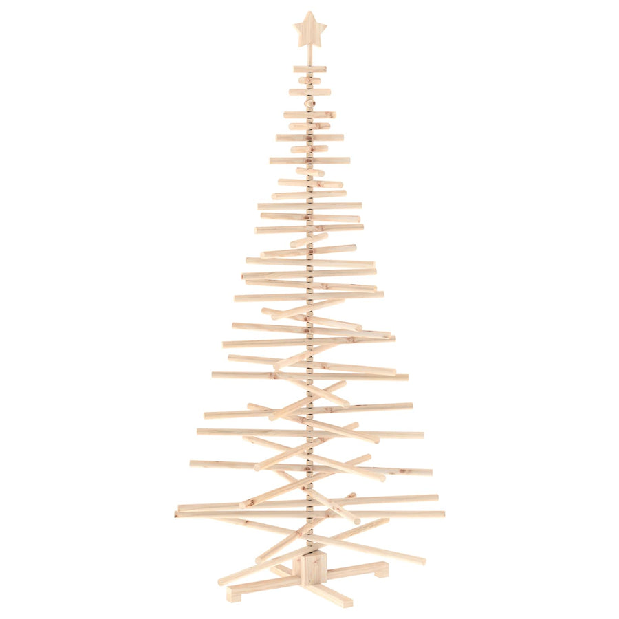 Houten kerstboom KOTKA 210 cm Massief grenenhout Natuurlijk