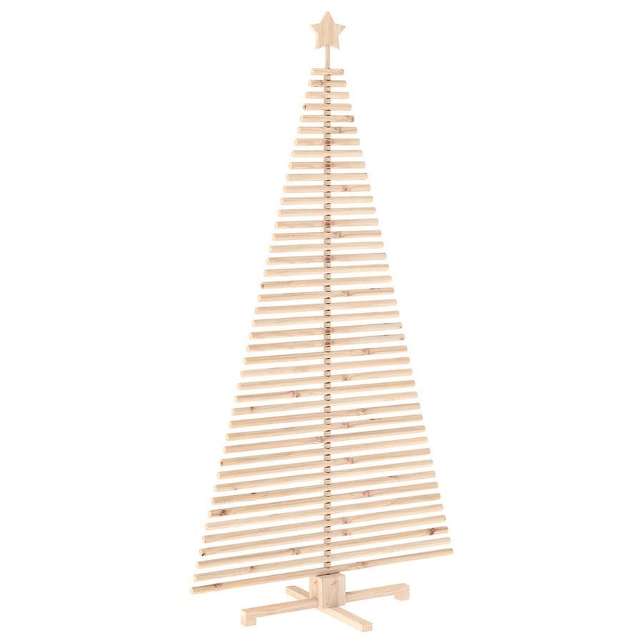 Houten kerstboom KOTKA 210 cm Massief grenenhout Natuurlijk