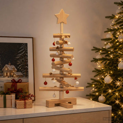 Houten kerstboom KOTKA 60 cm Massief grenenhout