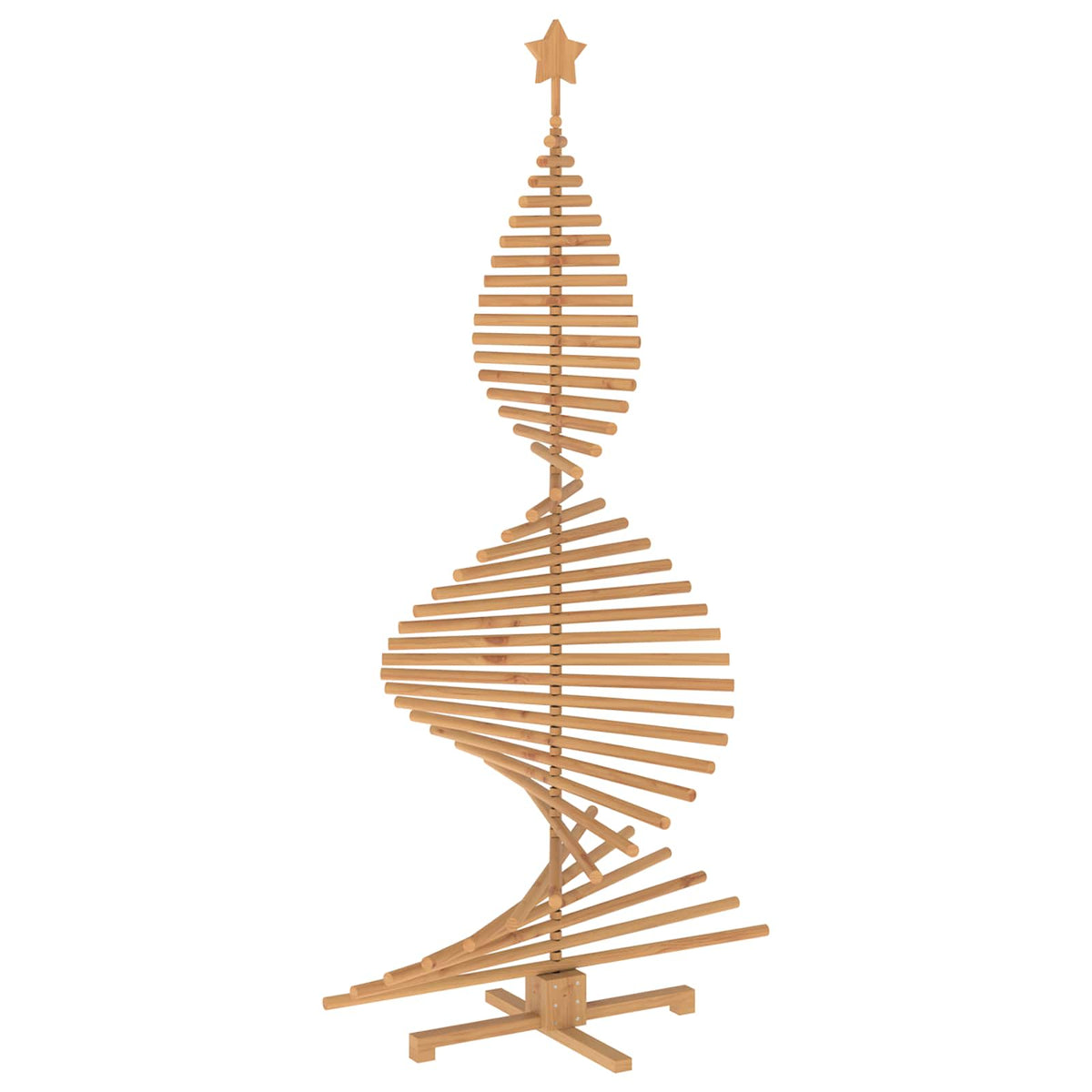 Houten kerstboom KOTKA 210 cm Massief grenenhout