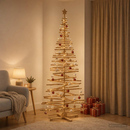 Houten kerstboom KOTKA 240 cm Massief grenenhout