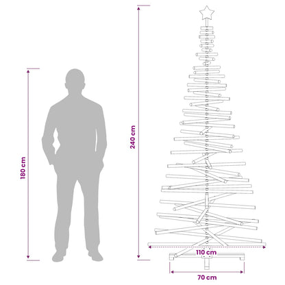 Houten kerstboom KOTKA 240 cm Massief grenenhout